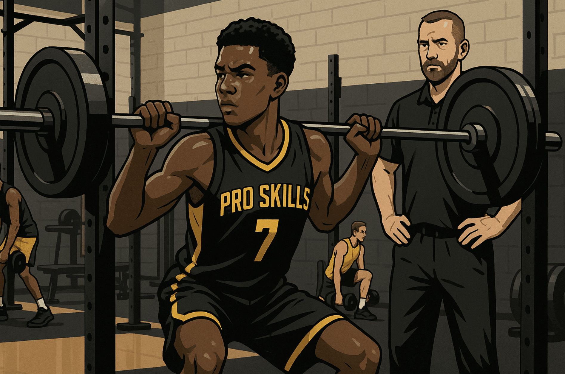 High School Basketball Strength Workout – Barbell Squats